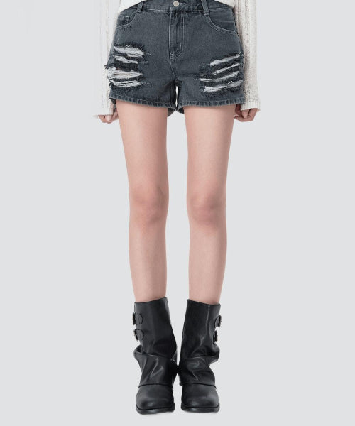 MIXXO MIXXO Destroyed Shorts Women's S