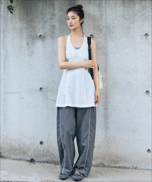 MIXXO MIXXO Piping Wide Pants C