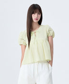 MIXXO MIXXO Ribbon Shirring Blouse