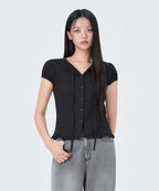 MIXXO MIXXO Frill Tie Blouse Size C