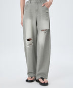 MIXXO MIXXO Denim Curved Pants C