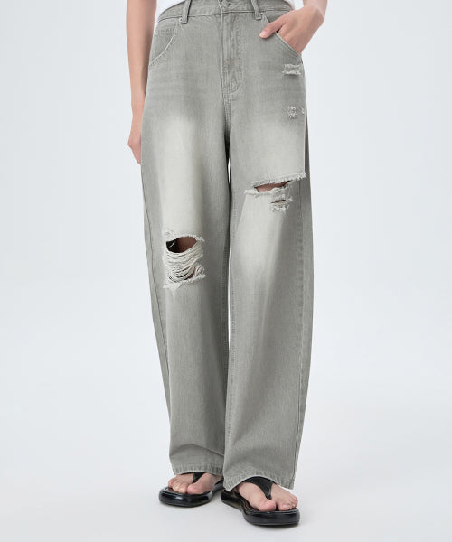MIXXO MIXXO Denim Curved Pants C