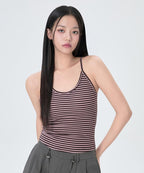 MIXXO MIXXO Striped Cap Tank Top C