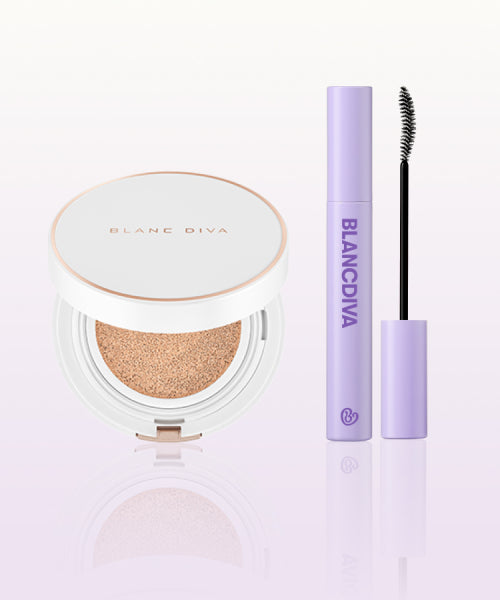 BLANCDIVA BLANCDIVA Glim Coverage Cushion Original + Curl Booster Mascara Black