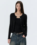 MUSINSA STANDARD WOMAN MUSINSA STANDARD WOMAN Cardigan Set Black
