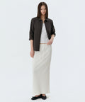 MUSINSA STANDARD WOMAN MUSINSA STANDARD WOMAN Slub Ribbed Maxi Skirt [Ivory]