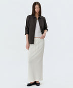 MUSINSA STANDARD WOMAN MUSINSA STANDARD WOMAN Slub Ribbed Maxi Skirt [Ivory]