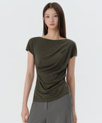 MUSINSA STANDARD WOMAN MUSINSA STANDARD WOMAN T-Shirt Khaki Brown