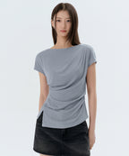 MUSINSA STANDARD WOMAN MUSINSA STANDARD WOMAN T-Shirt Greyish Blue