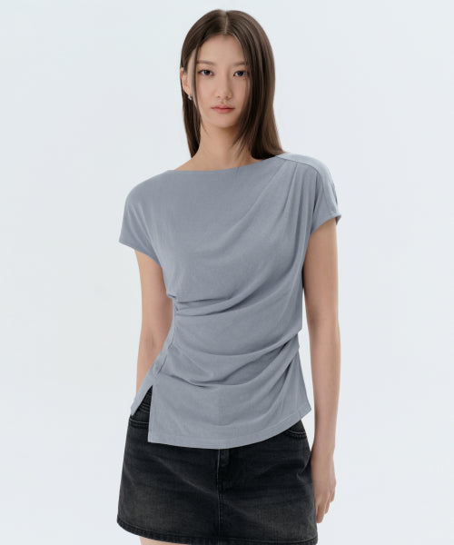 MUSINSA STANDARD WOMAN MUSINSA STANDARD WOMAN T-Shirt Greyish Blue