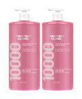 ELASTINE Protein Clinic 10000 Moroccan Argan Oil Protein Highly Nutrient Shampoo Peach Blossom Fragrance 1000ml x 2
