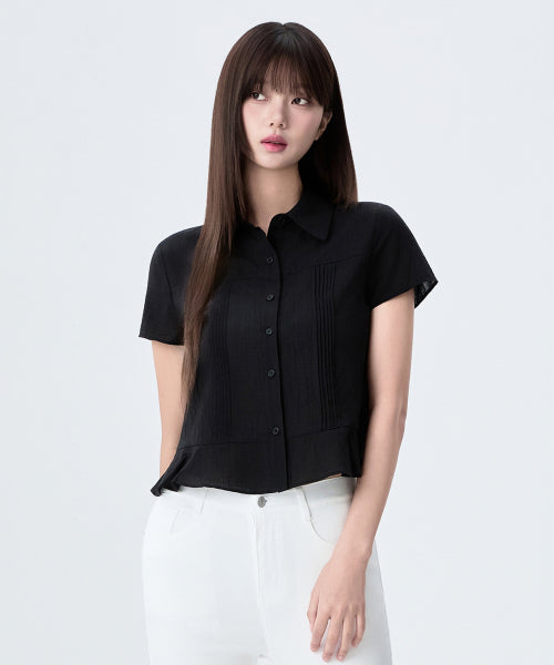 MIXXO MIXXO Peplum Short Sleeve Shirt S