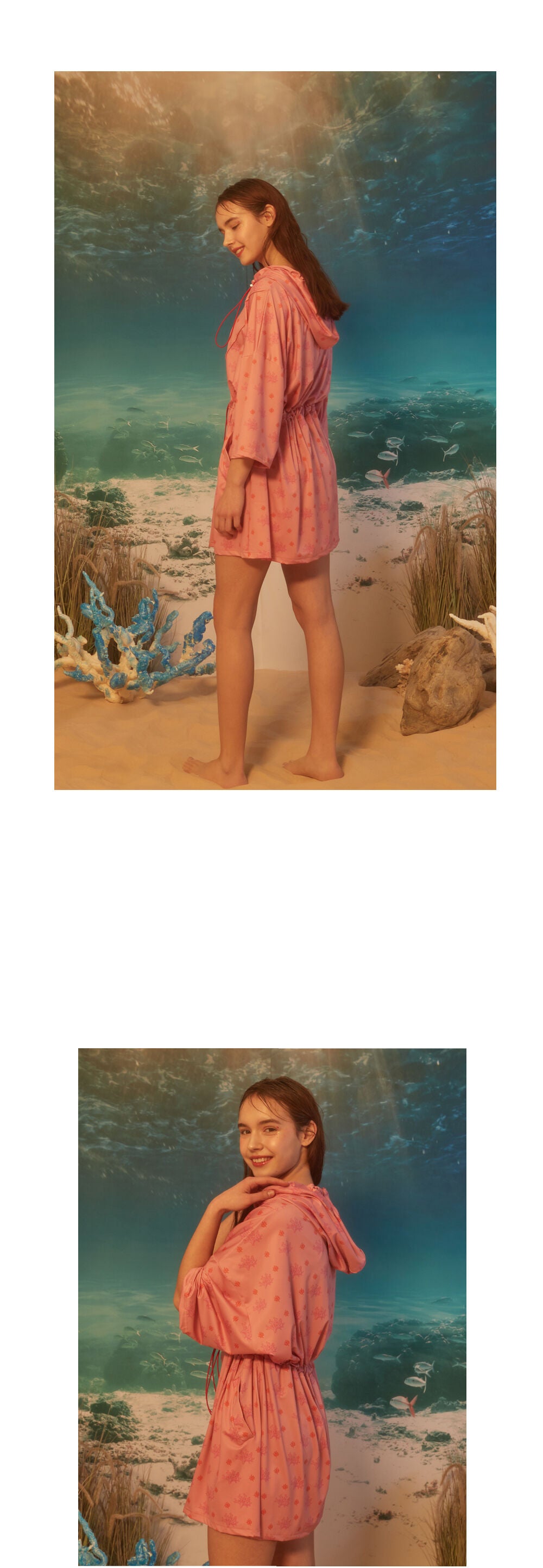 SALTY FLOWER SALTY FLOWER Polyp Hooded Anorak Pink