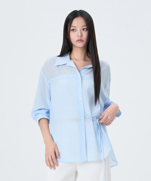 MIXXO MIXXO Shirt See-through belted