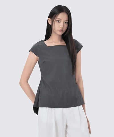 MIXXO Shirt Square Neck Back Detail