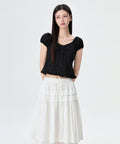 MIXXO MIXXO Eyelet Frill Blouse S