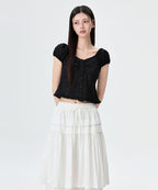MIXXO MIXXO Eyelet Frill Blouse S