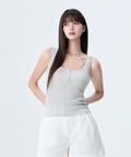 MIXXO MIXXO Snap Button Tank Top Knit - Size S