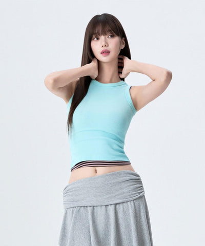MIXXO T-Shirt Sleeveless Mint Green