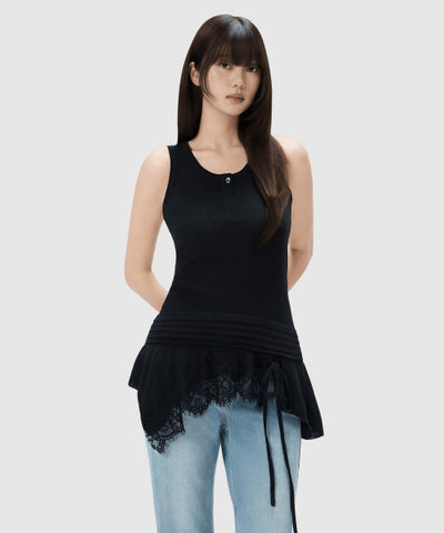 MIXXO Lace Uncut Layered Dress S