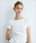 MIXXO MIXXO T-Shirt Shoulder Shirring Short Sleeve