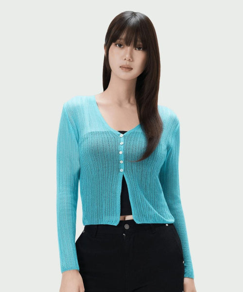 MIXXO MIXXO Cardigan Crochet See-Through