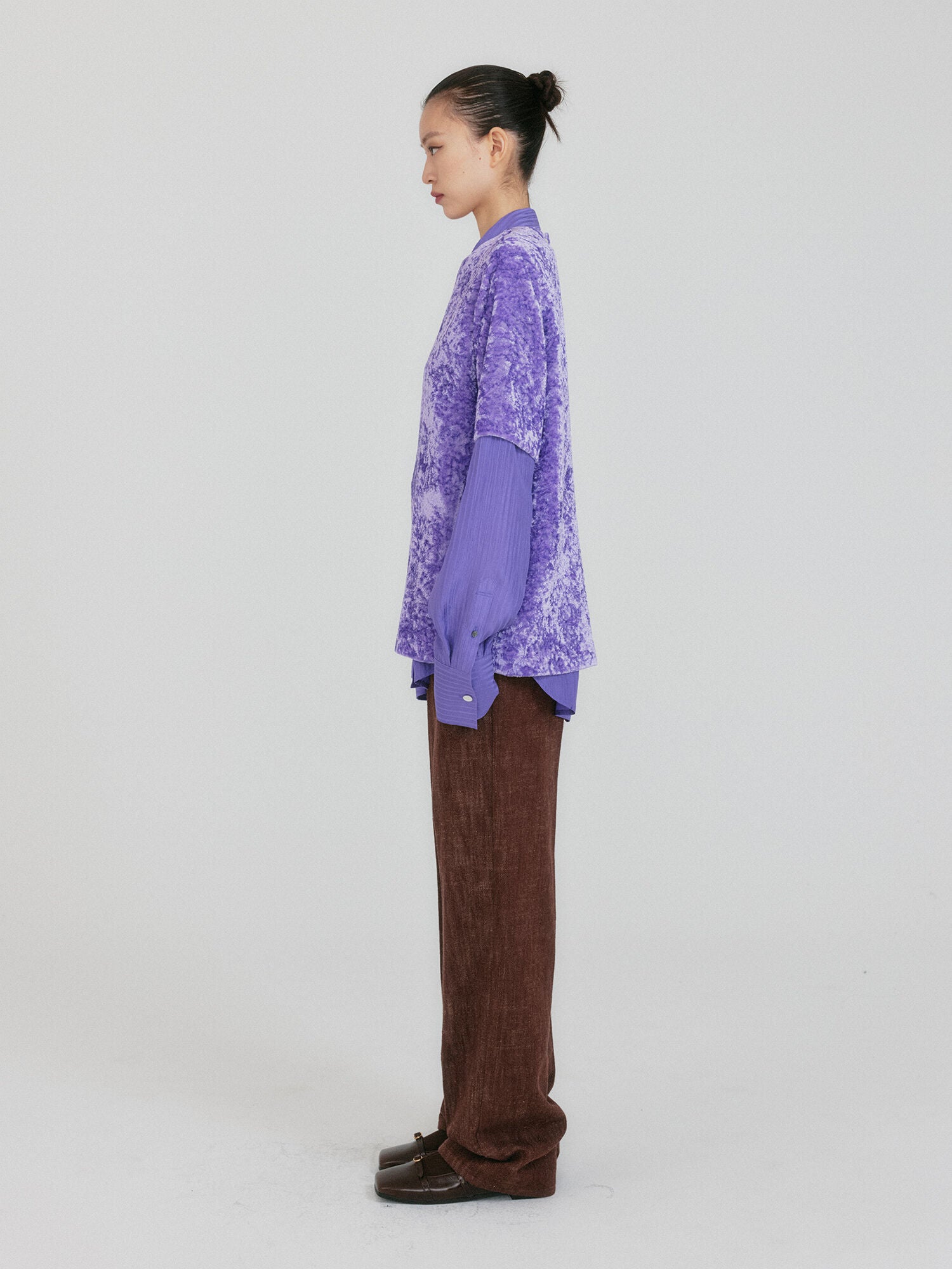 EENK ZANN Button-Back Top - Purple
