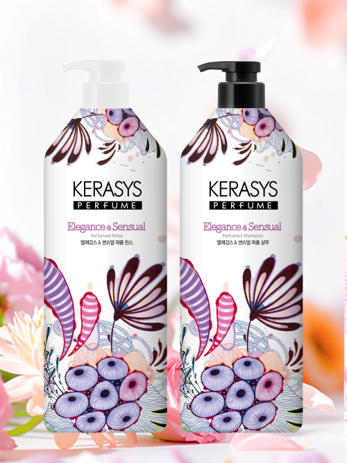 KERASYS Perfume Shampoo + Rinse 980ml 2-pack (Lovely Romantic/Elegance Sensual)