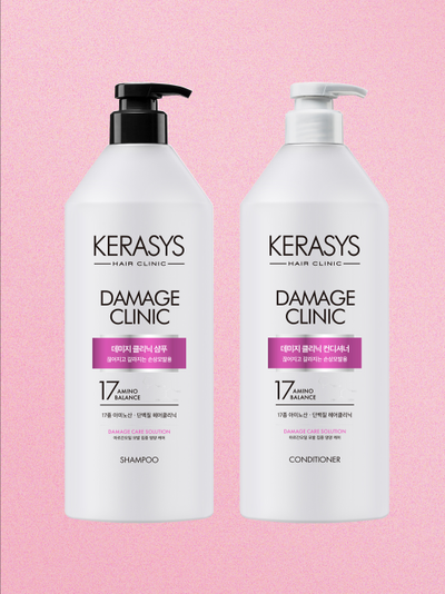 Choose 2 Kerasys Clinic Shampoo + Rinse 980ml (Damage/Scalp)