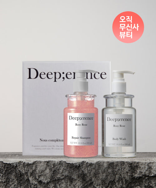 DEEPERENCE [Choose 1 of 6 types] Shampoo & Body Wash Daily Care Set