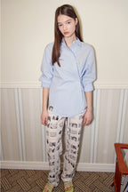 SINOON Classic Cotton Shirt (Light Blue)