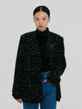 EENK ZUIEL Wide Lapel Jacket - Jazzy Black