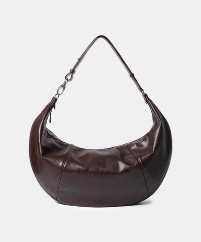 MUSINSA STANDARD WOMAN Crescent Hobo Bag Dark Brown