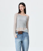 MIXXO MIXXO Lace Layered Long Sleeve T-Shirt S