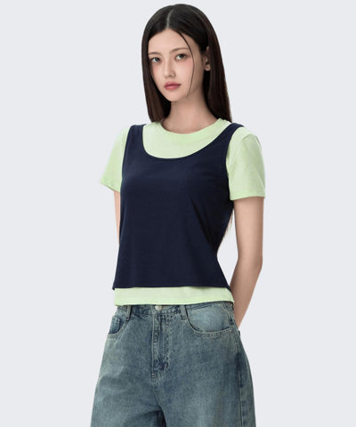 MIXXO T-Shirt Layered Short Sleeve