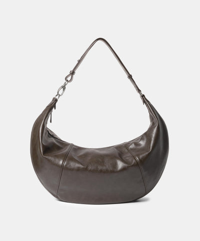 MUSINSA STANDARD WOMAN Crescent Hobo Bag Khaki Gray