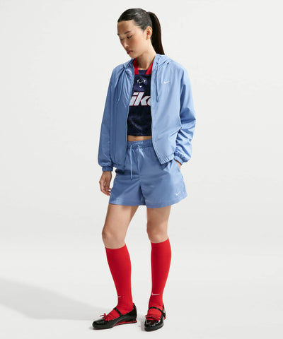 NIKE Sportswear Classic Woven Mid-Rise Shorts - Work Blue