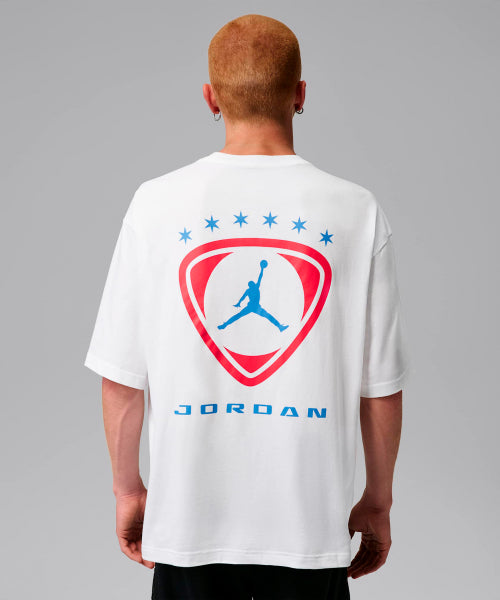 NIKE Nike T-Shirt M - White: University Blue