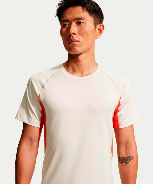 NIKE NIKE T-Shirt M - Light Orewood Brown:Light Crimson:Summit White