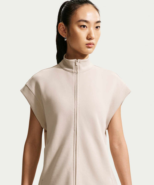NIKE NIKE T-Shirt Full Zip Tunic - Cream II