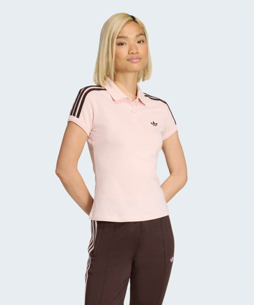 ADIDAS ADIDAS 3-Stripe Polo Sandy Pink
