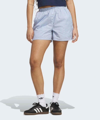 ADIDAS Striped Box Short Pants - Clear Sky