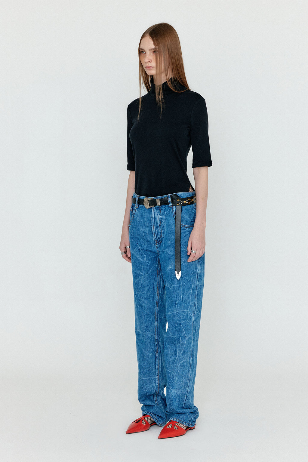 EENK WENIM Classic Denim Pants - Denim Blue