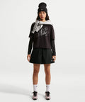 NIKE NIKE Sportswear Loose Mid-Rise Shorts W - Black:White