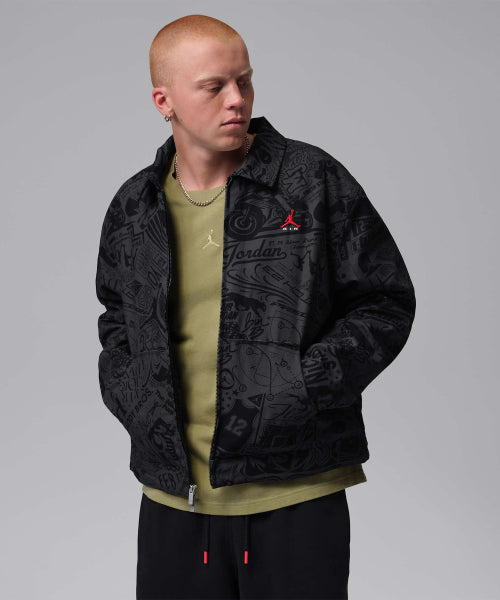 NIKE Nike Jacket M - Black: University Red