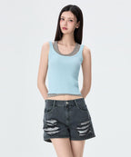 MIXXO MIXXO Layered Color Combination Tank Top Knit