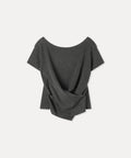 MIXXO MIXXO Knitwear Wrap Button Short Sleeve