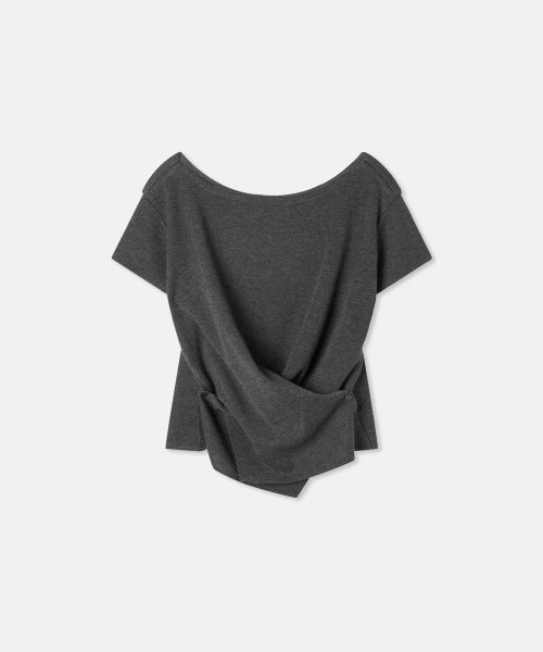 MIXXO MIXXO Knitwear Wrap Button Short Sleeve