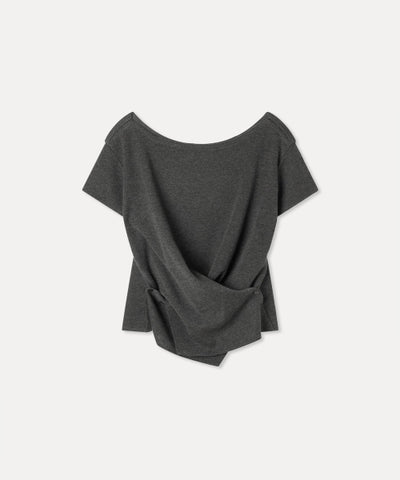 MIXXO Knitwear Wrap Button Short Sleeve