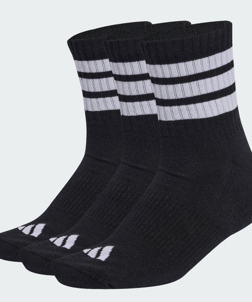 ADIDAS ADIDAS Cushioned Sportswear Mid Cut Socks Size